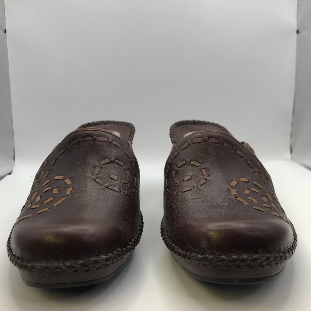 Clarks Artisan Open Back Mule Clog Sz 8.5 Wedge - image 2